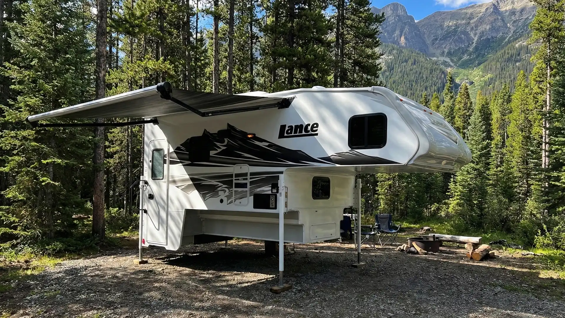 Lance 1191 Truck Camper on pickup truck